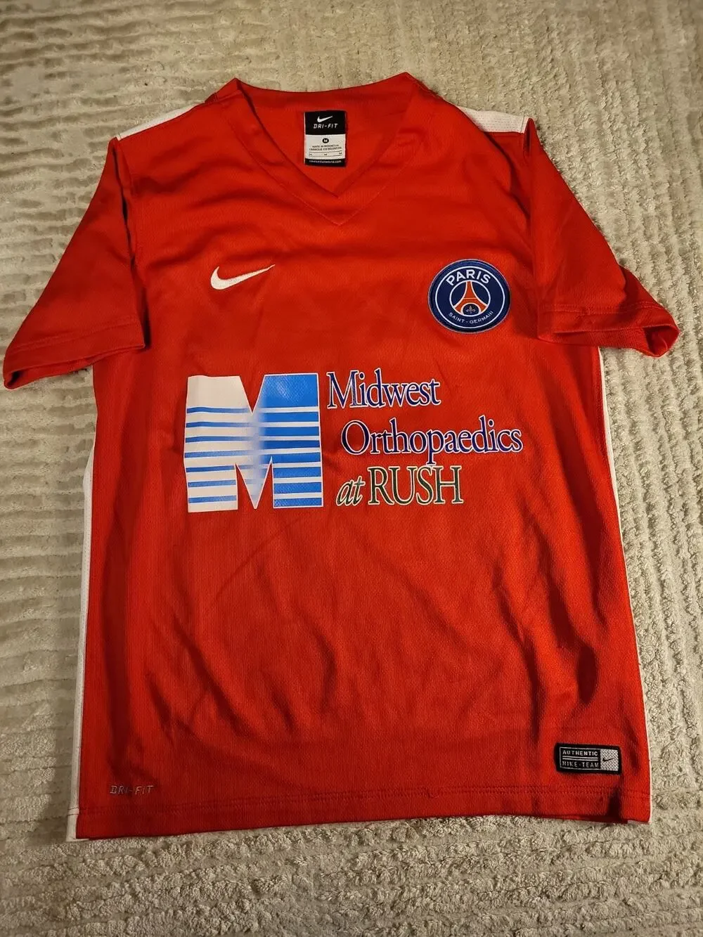 Nike Paris Saint-German Soccer Jersey Youth Medium Top Futbol Kids Boys Child